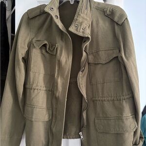 Olive Green Military Style Jacket